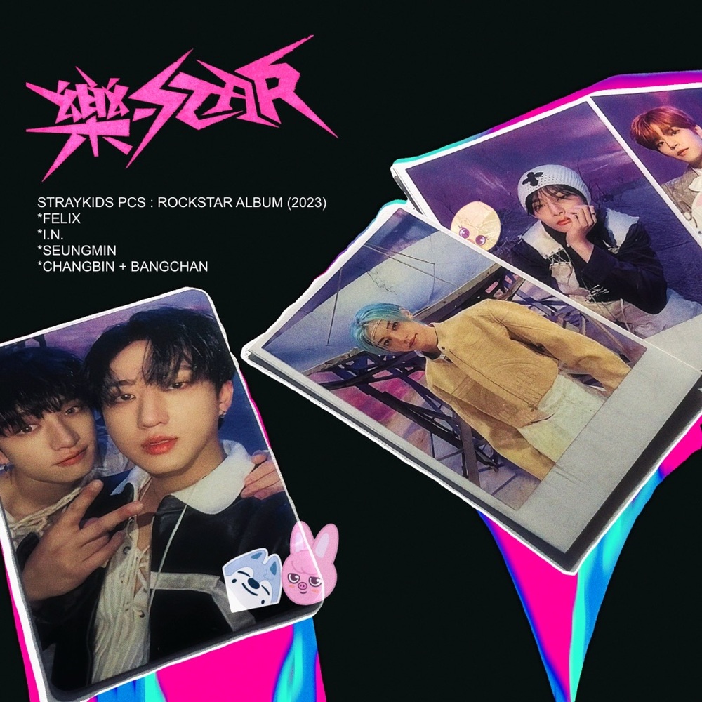 Stray Kids Rockstar Album Photocards